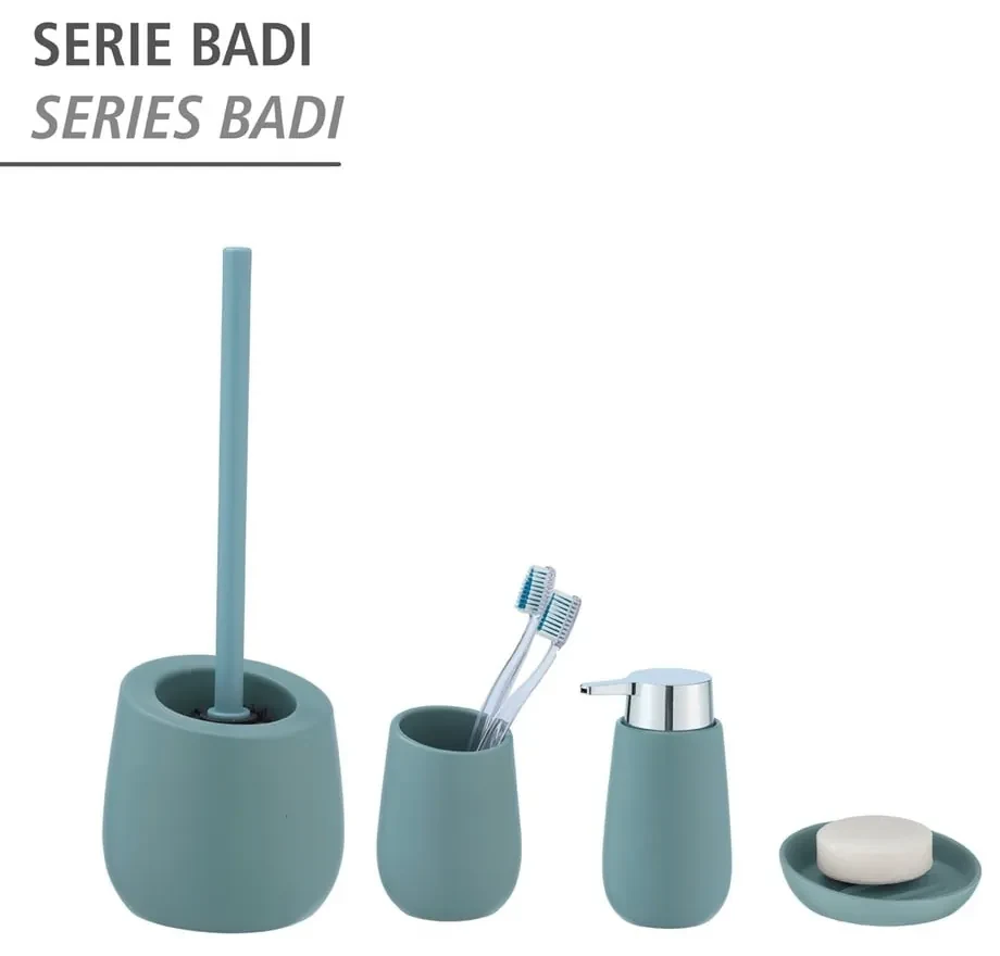 Recipient din ceramică pentru periuțe de dinți Wenko Badi, albastru