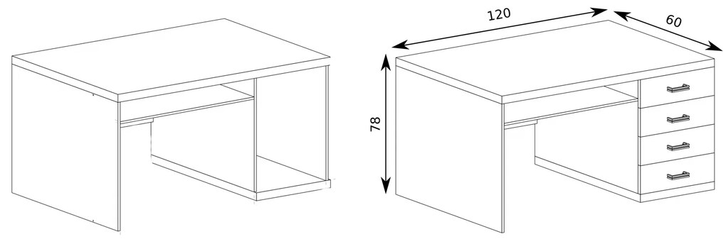 Masă PC Nature 16 (Stejar ribbeck). 1057920