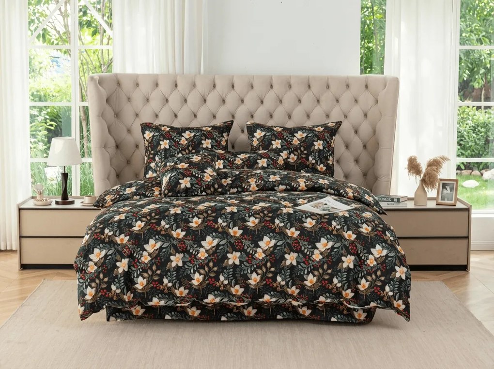 Lenjerie de pat din microfibra WINTER MAGNOLIA colorata Dimensiune lenjerie de pat: 70 x 90 cm | 140 x 220 cm