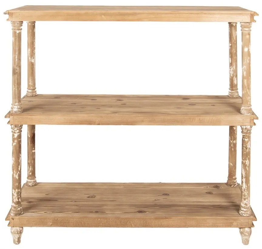 Consola natur, din lemn, aspect vintage, Antoinette