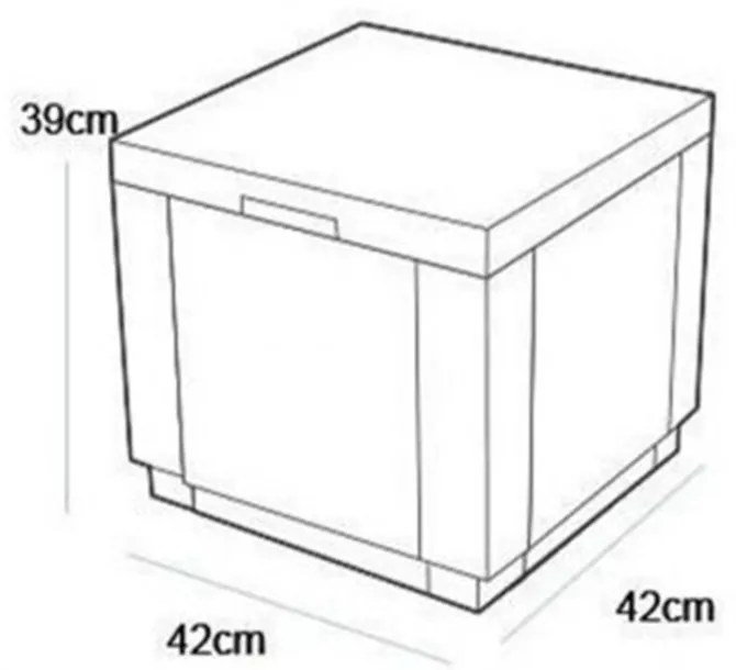 Set de mobilier de grădină Corfu Love max duo cub grafit