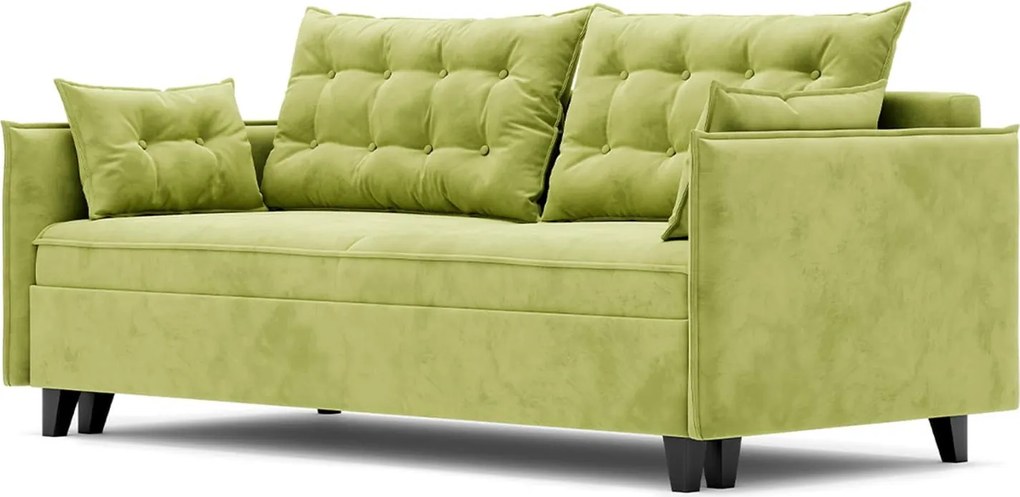 Canapea lemn masiv Extensibila Okay, 210 × 102 × 75 cm