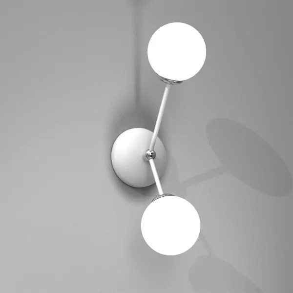 Aplică JOY 2xE14/40W/230V alb/crom lucios