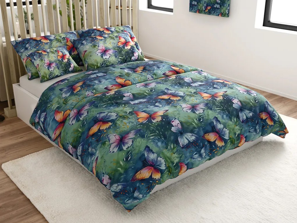 Lenjerie de pat din microfibra COLORFUL BUTTERFLY, colorat Dimensiune lenjerie de pat: 70 x 90 cm | 140 x 220 cm