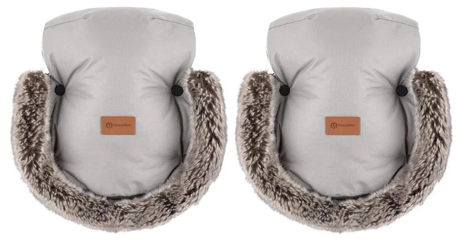 Mănuși pentru cărucior PETITE&MARS FURRY Champagne Shower