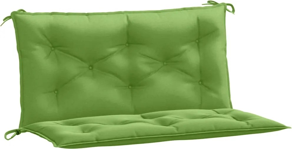 vidaXL Pernă bancă de grădină, 2 buc. melanj verde, 100x50x7 cm textil