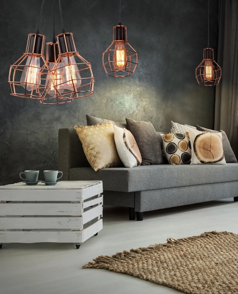 Pendul industrial style design cupru CARRON 1