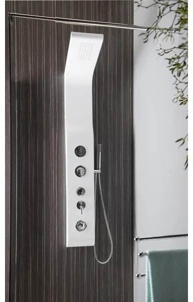 Aqualine - Panou de duș YUKI alb mat