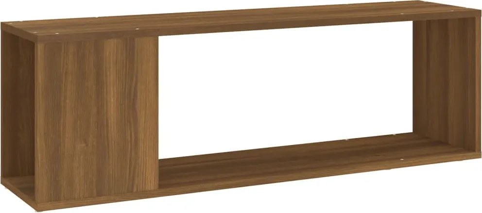 vidaXL Comodă TV, stejar maro, 100x24x32 cm, lemn prelucrat