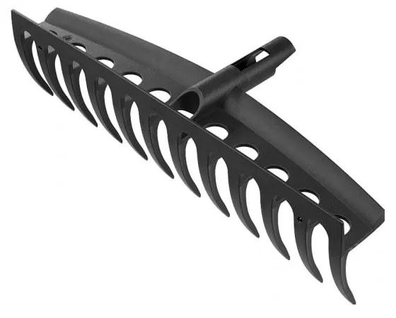 Greblă universală Fiskars Solid, lățime 40,5 cm, negru