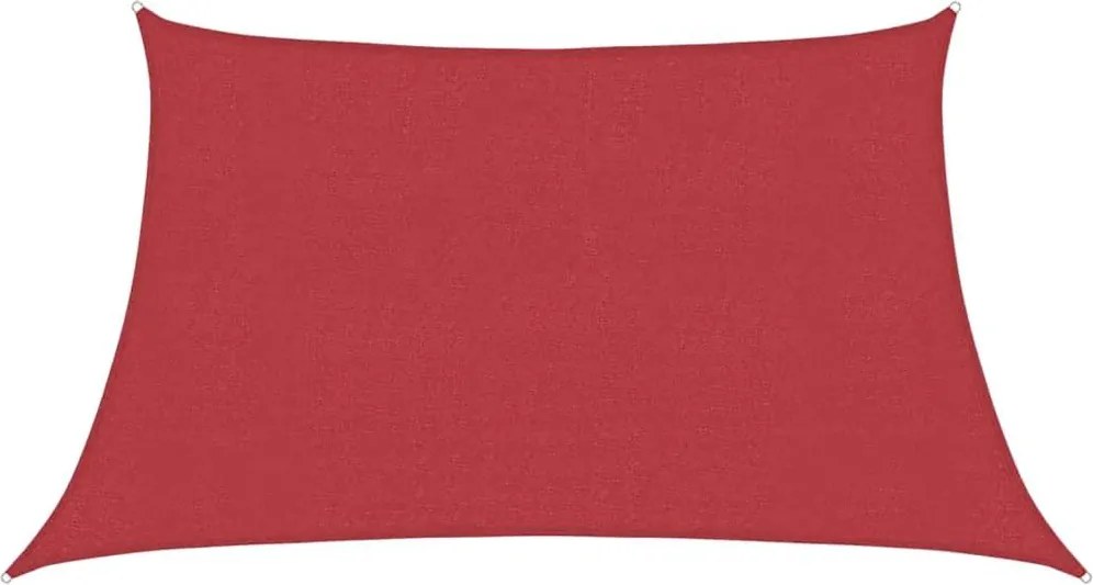 vidaXL Pânză parasolar, roșu, 3/4x2 m, HDPE, 160 g/m²