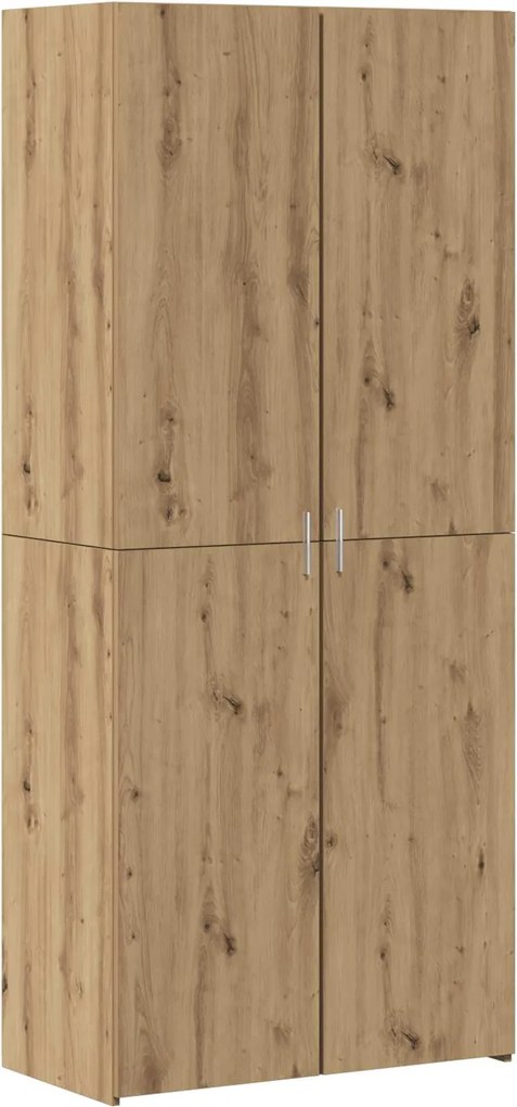 vidaXL Bufet 2 pcs Stejar Artizanal 80 x 42 x 185 cm