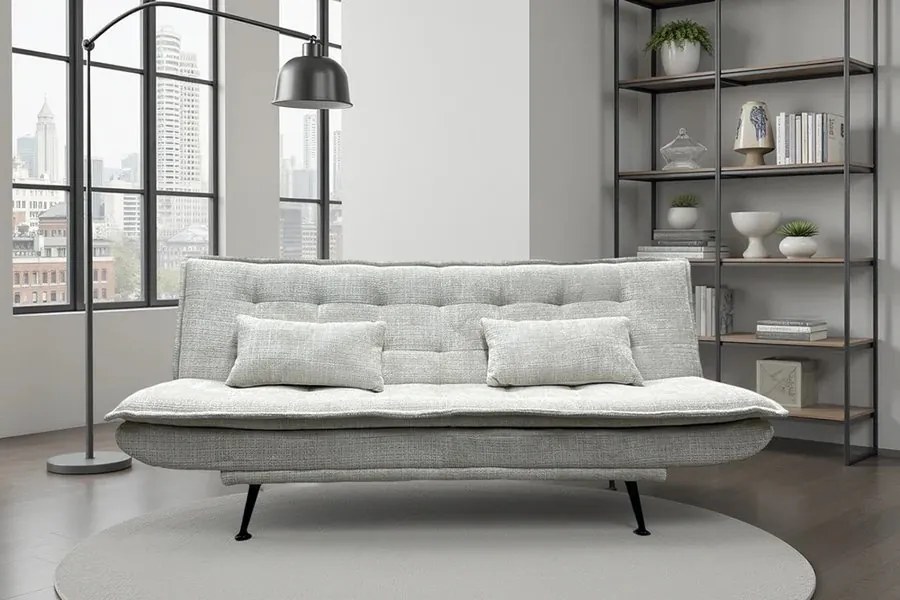 Canapea extensibila, Tesatura chenille bej JAZZ 195cm