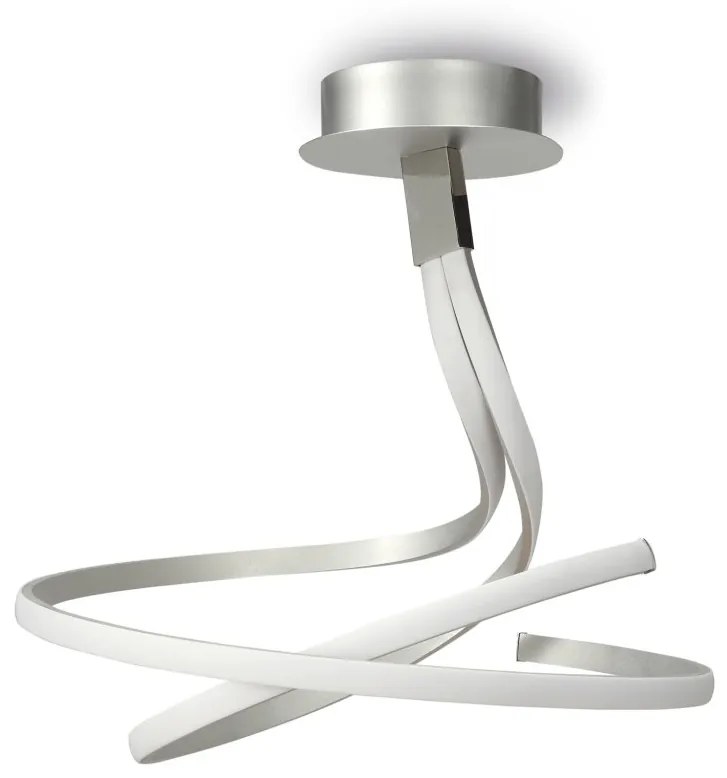 Lustra LED aplicata design modern NUR argintiu crom