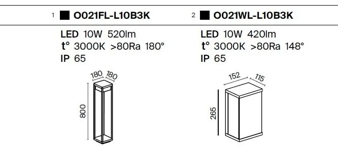 Aplica de perete LED iluminat exterior IP65 Street