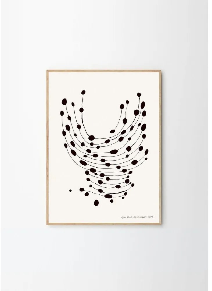Poster 30x40 cm Dancing Dots – Leise Dich Abrahamsen – The Poster Club