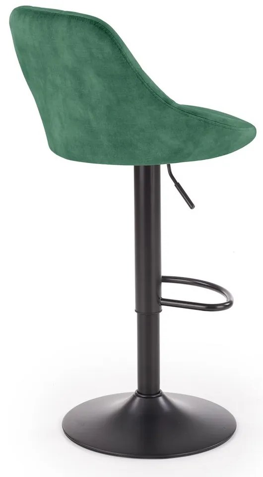 Scaun de bar Archer, verde/negru