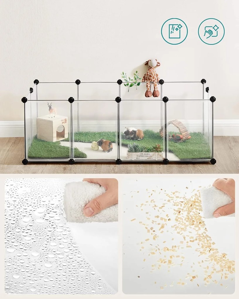 Incinta pentru animale mici NIBBLES, transparenta