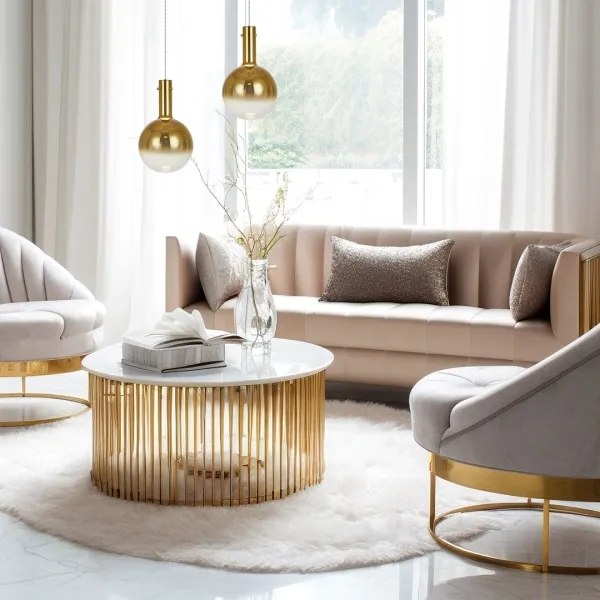 Lustră pe cablu TORONTO 1xGU10/8W/230V auriu