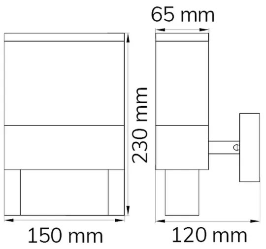 Număr LED de casă DIEGO LED/10,5W/230V 3000K IP54 Wofi 12227