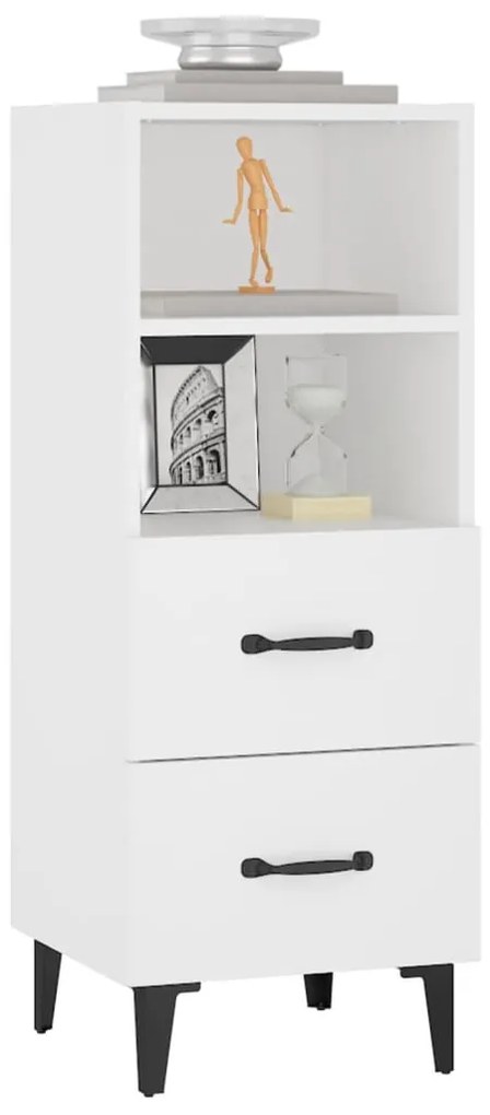 Servanta, alb, 34,5x34x90 cm, lemn compozit