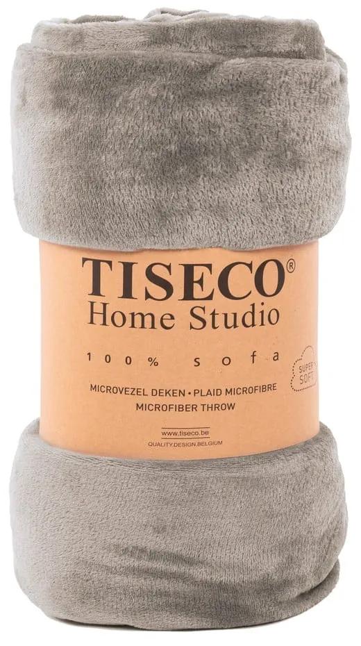 Pătură din micropluș Tiseco Home Studio, 220 x 240 cm, taupe