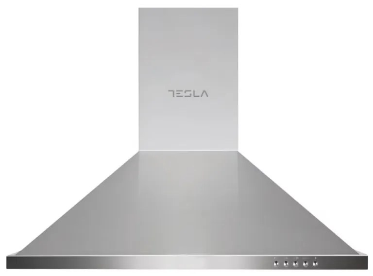 Hota decorativa Tesla DC600SX, Horn, 125 W, 400 m³/h, 2 filtre aluminiu, 62 dB, 3 viteze, Inox