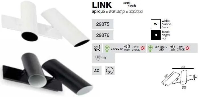 Aplica de perete Link 29875