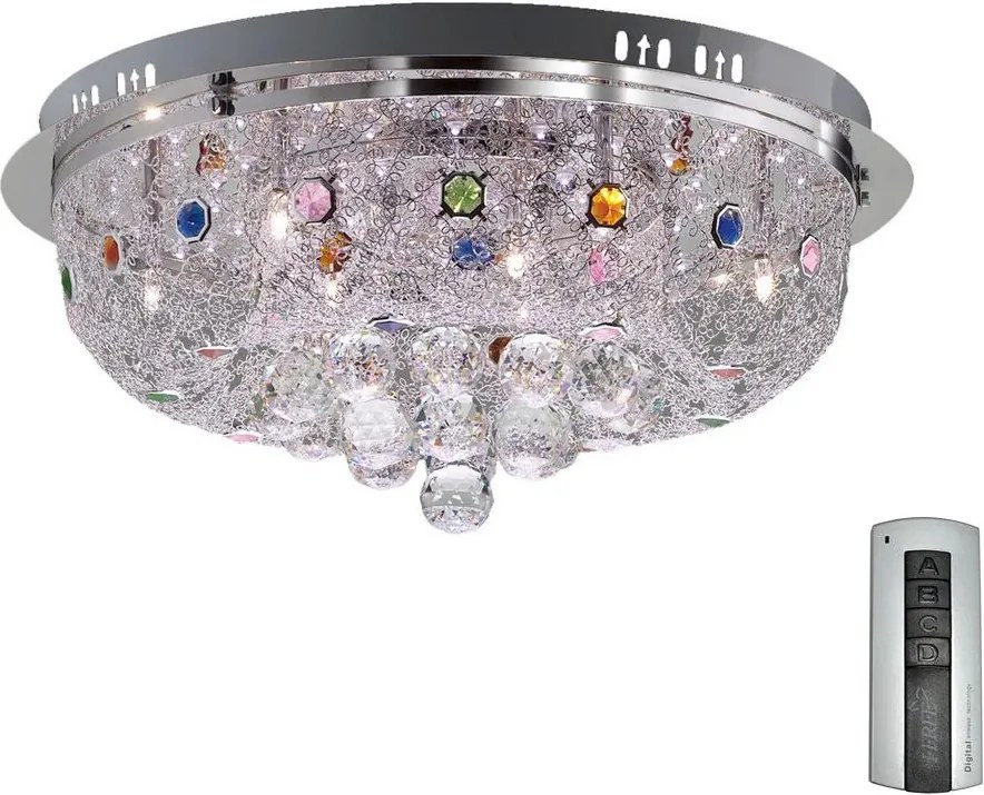 Plafonieră LED de cristal cu telecomandă JELLY 6xG4/20W/230V + LED