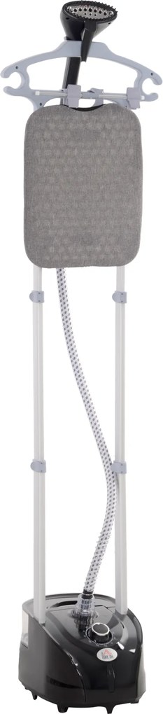 HOMCOM Aparat de Călcat Vertical cu Aburi, Fier de Călcat de 2L, Putere 1950W cu 2 Tije Portabil, 35x25x23cm | Aosom Romania