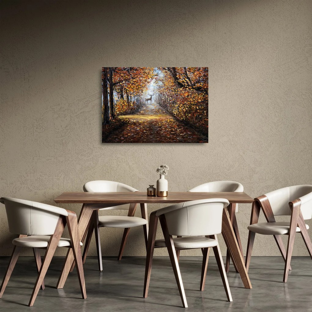 Tablou pe sticlă - Spiritul pădurii (70x50 cm)