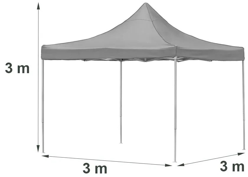 Foișor de grădină pliabil 3x3 m albastru