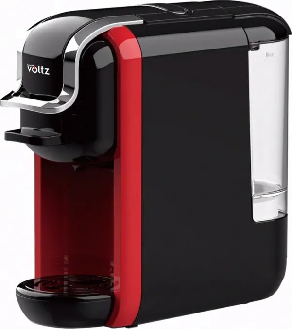 La mâna a doua: Espressor cafea macinata si capsule 8в1 Oliver Voltz OV51171B5, 1450W, 19 bar, Negru/Rosu
