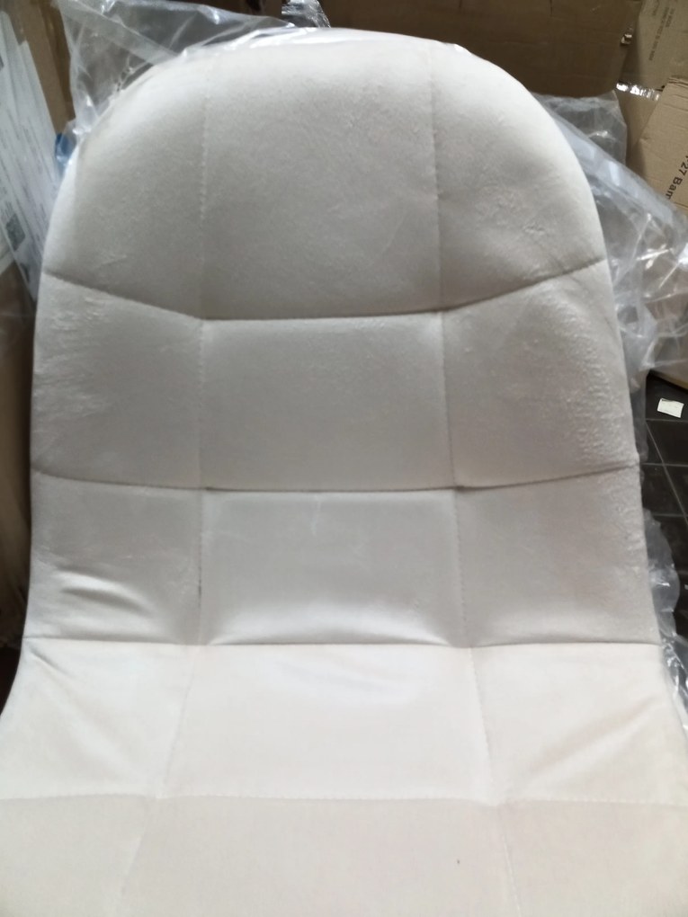 OFERTA Scaun de sufragerie din catifea bej BORA II. calitate secundara