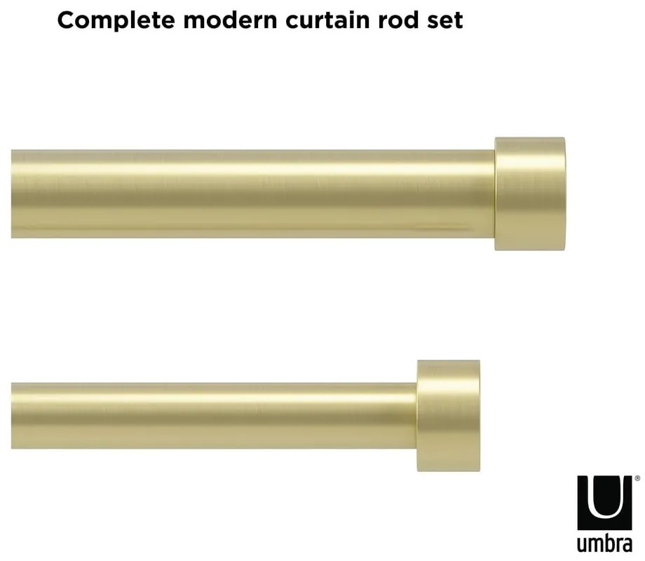Galerie de perdea extensibilă 168-305 cm din oțel Cappa – Umbra