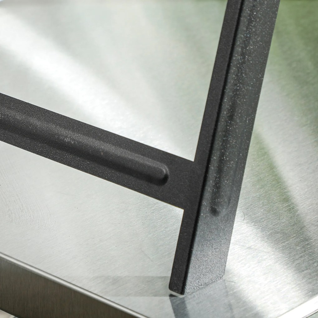 Outsunny Grătar la cărbuni de lemn pliabil portabil Grătar BBQ pe picioare cu tava de cărbuni detasabila 74L x 30l x 37H cm | Aosom Romania