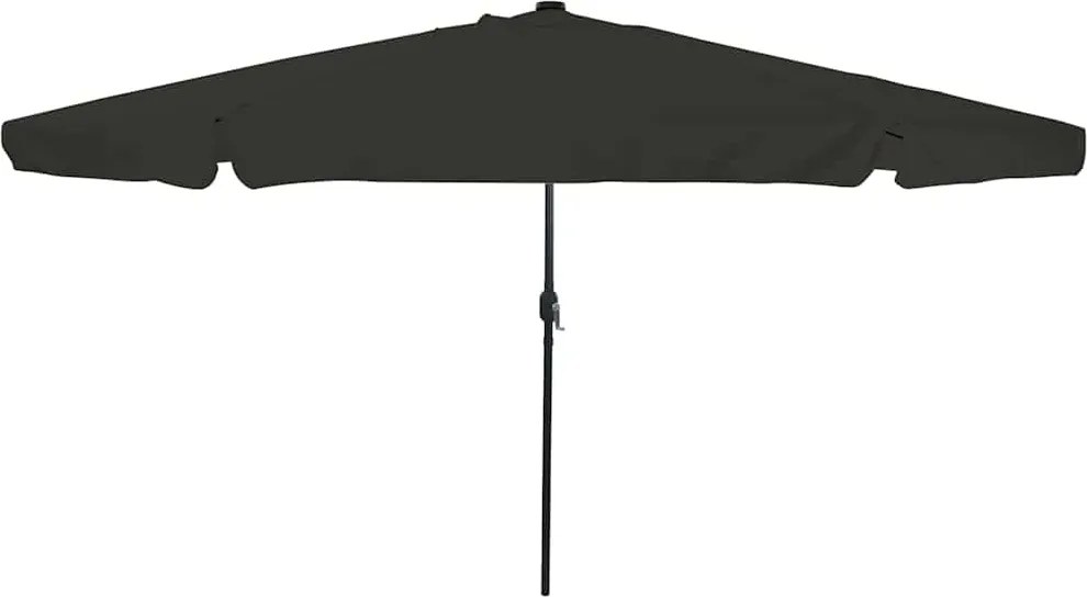 vidaXL Parasol de Grădină Negru 395 x 395 x 245 cm Poliester