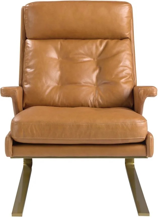 Fotoliu LUX design italian Cowhide camel
