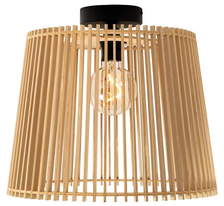 Plafoniera exterioara rustica din lemn IP44 - Jayla