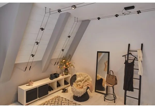 Paulmann 94440 - Set 5xGU5,3/10W Spot CARDAN 230V negru