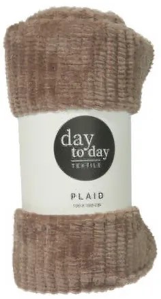 Pătură din flanel 160 x 130 cm, maro