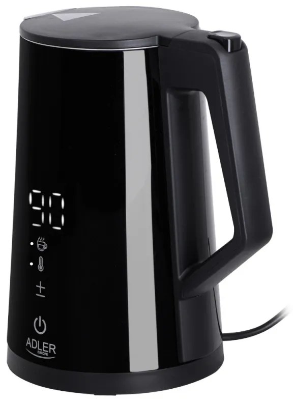 Cana electrica Adler AD 1345, Digitala, 40-100C, 2200W, 1.7L, STRIX, Negru