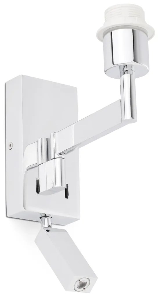 Aplica cu reader LED stil clasic design elegant ARTIS crom/alb