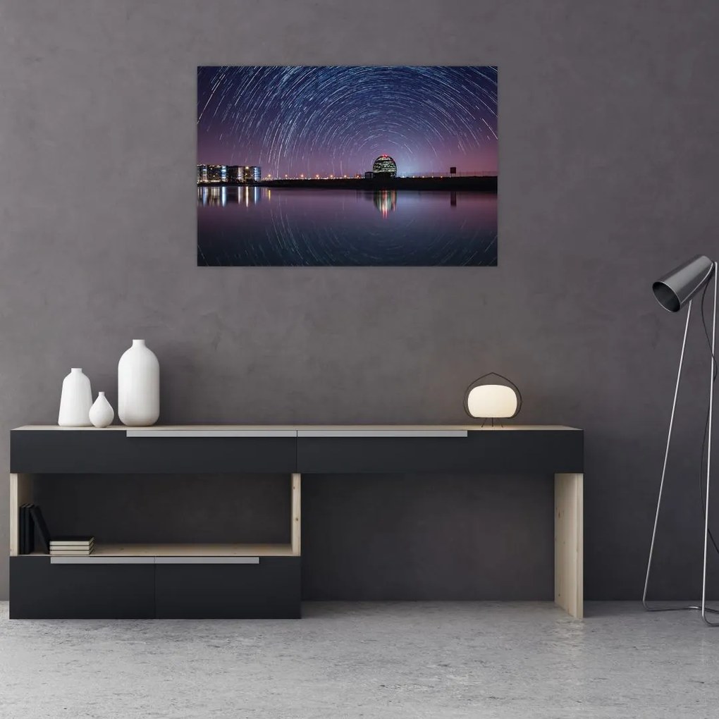 Tablou cu cerul nocturn și stele (90x60 cm)