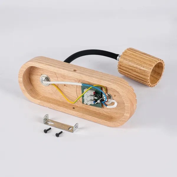 Brilagi - Lampă de perete MODERN WOOD, 1xG9/5W/230V + 1xGU10/8W, lemn