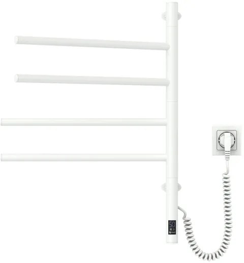 Uscător electric rotativ pentru prosoape ARABESQUE 150W/230V 64,6 cm IP44 alb