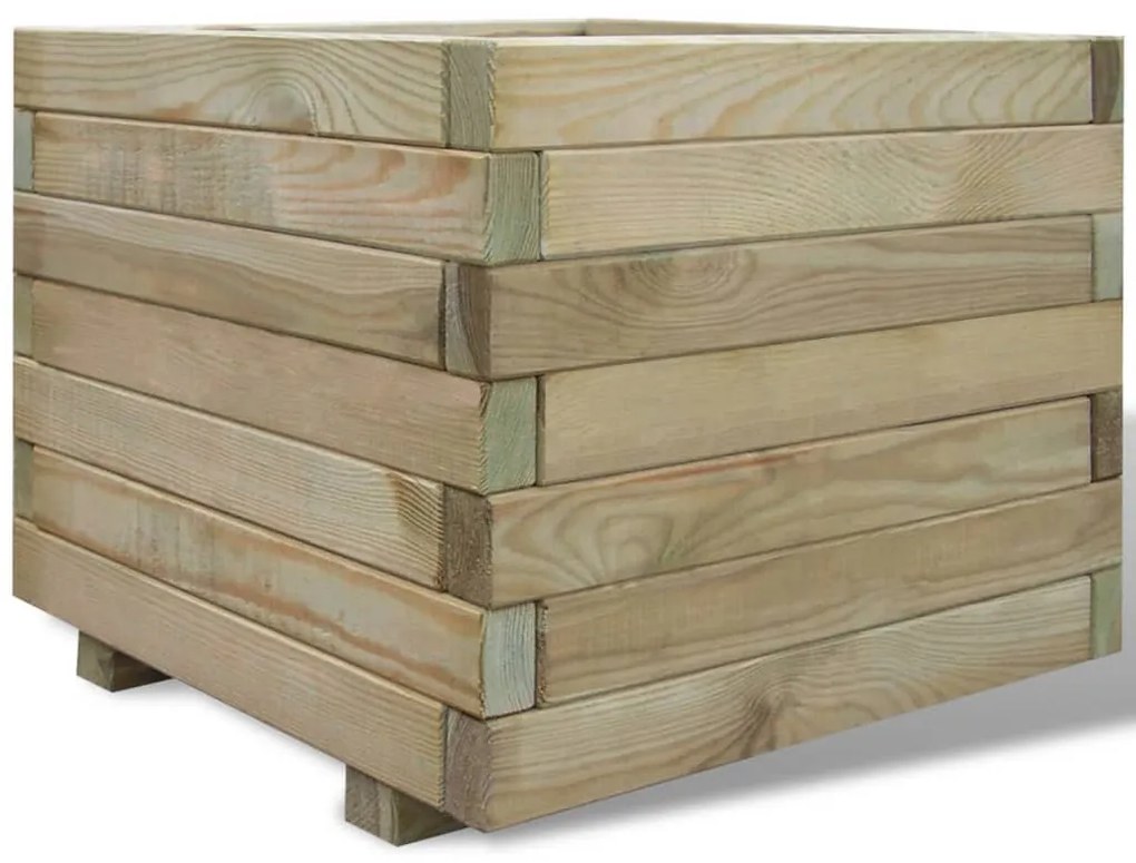 41659 vidaXL Ghiveci pătrat din lemn 50 x 50 x 40 cm