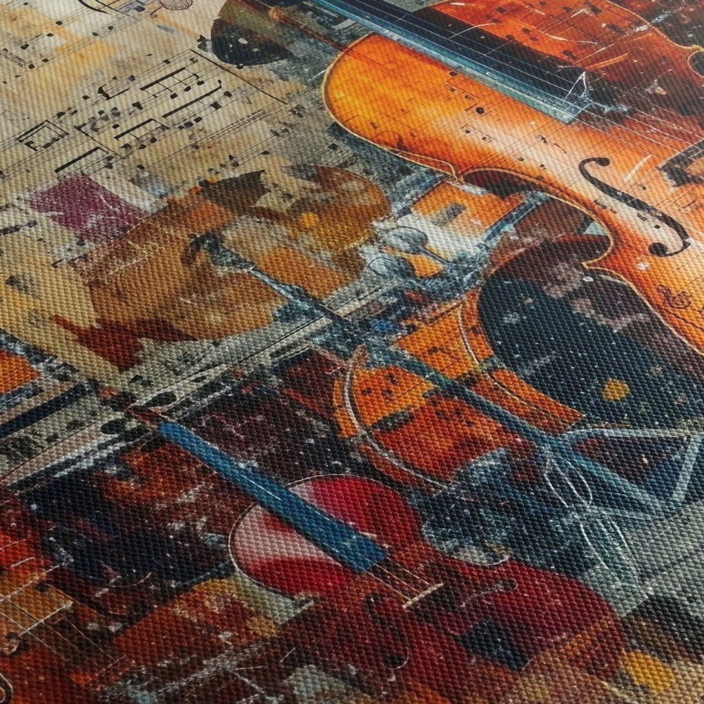 Tablou - Instrumente muzicale (70x50 cm)