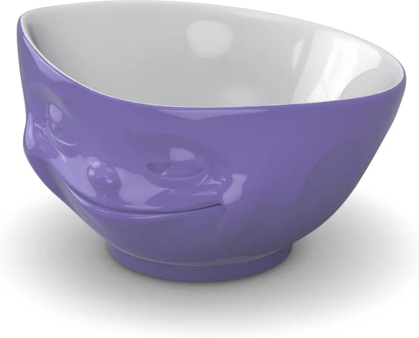 Bol porțelan, zâmbet 58products, mov