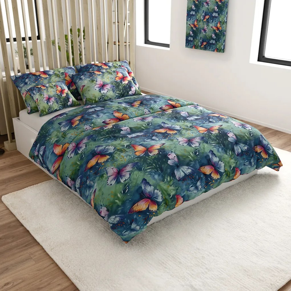 Lenjerie de pat din microfibra COLORFUL BUTTERFLY, colorat Dimensiune lenjerie de pat: 70 x 90 cm | 140 x 220 cm